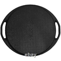 12.5 inches Premium Cast Iron Dosa Tawa Griddle Induction Compatible