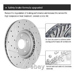 330mm Front Brake Rotors+Ceramic Pads for 2WD Ford F-150 Lincoln Mark LT 6 Lugs