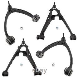 4PC Front Upper Lower Control Arms Kit For Chevy Silverado Tahoe GMC Sierra 1500