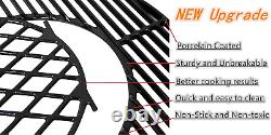 Cast Iron Round Grill Grate for Weber 22.5 inch One/Master Touch Bar-B-Kettle