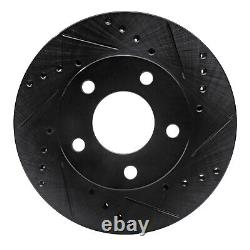 For Ford Granada 75-78 Brake Rotor DFC Premium Drilled & Slotted Rear Passenger