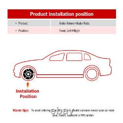 Front Brake Rotors+Ceramic Pads Kit Set for GMC Terrain Chevy Malibu Buick Regal