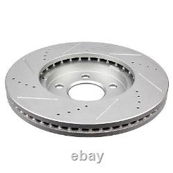 Front Brake Rotors Disc and Ceramic Pads For Ford Crown Victoria 03 -2011 Vented