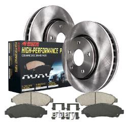 Front Disc Rotors + Ceramic Brake Pads for 2007-2014 Ford Edge Lincoln MKX