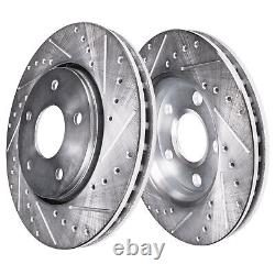 Front Drilled Slotted Disc Brake Rotors for Regal Cadillac CTS XTS Chevy Caprice