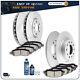 Front Rear Ceramic Pads And Brake Rotors Disc Slotted For 2013-2016 Dodge Dart