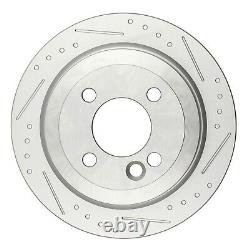 Front Rear Ceramic Pads And Brake Rotors Disc Slotted For Mini Cooper 2002-2006