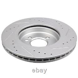 Front Rear Ceramic Pads And Brake Rotors Disc Slotted For Mini Cooper 2002-2006