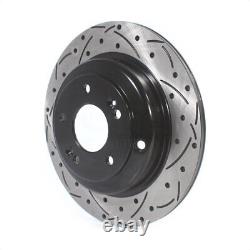 Front Rear Coated Drilled Slotted Disc Brake Rotor Kit For Hyundai Genesis Coupe