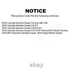 Front Rear Disc Brake Rotors And Ceramic Pads Kit For Hyundai Genesis Coupe
