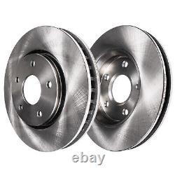 Front & Rear Disc Rotors Brake Pads +24pc Lugnuts withkeys for Impala Malibu Regal