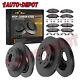 Front Rear High Carbon Steel Brake Rotors +brake Pads For Chevy Silverado 14-19