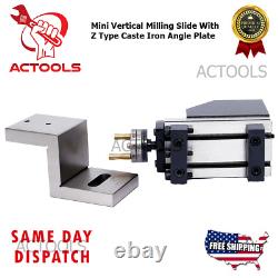 Mini Vertical Milling Slide With Z Type Caste Iron Angle Plate USA ACTOOLS