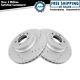 Performance Brake Rotor Drilled Slotted Front G-coated Pair For Bmw