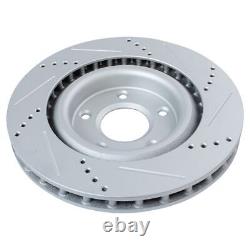 Performance Brake Rotor Drilled Slotted G-Coated Front Pair