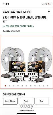 Powerstop K2813-36 Brake Discs And Pad Kit 4-Wheel Set Front & Rear for Tundra