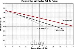 RJS-50-PREM 1/2 HP, 12 GPM, 115/230 Volt, Premium Cast Iron Shallow Well Jet Pum