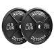 Steel Olympic Plates 45lb Pair Premium Coated 2x 45lbs. Weights For 2in Bars